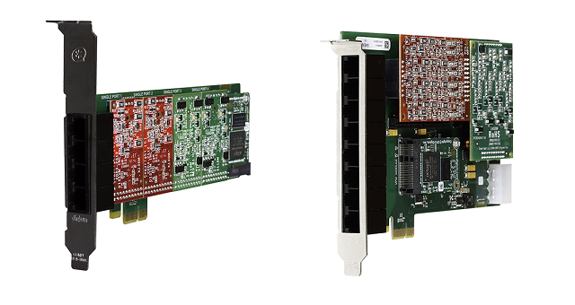 Asterisk Digium Tarjetas Telefónicas Análogas (FXS, FXO), Híbridas (ISDN BRI), PCI, PCI-Express